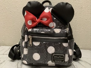 loungefly Mini Rucksack Minnie Mouse Disney Parks Pailletten - Bild 1 von 12