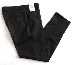 Pantalón de vestir Haggar Premium Flex para hombre calce ajustado 32x32 gris oscuro frente plano nuevo con etiquetas - Imagen 1 de 5