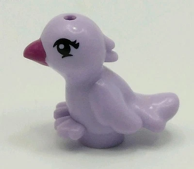 Lego Pájaro Amigos Elfos Animal Princesa Niñas Lavanda con Pico Magenta Foto 1 de 2