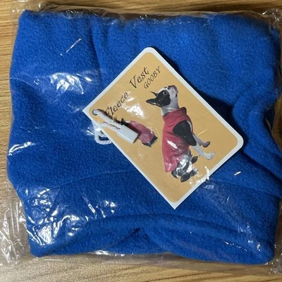 GOOBY Bright Blue Fleece Dog Vest (S) - Image 1 of 2