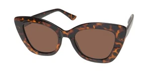 NUEVO DIME 0537 GAFAS DE SOL PLÁSTICO TOBNP 52-21-150 BORDE COMPLETO OJO DE GATO TORTUGA - Imagen 1 de 7