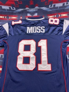 New England Patriots Jersey Randy Moss NFL Football Authentic Reebok Men’s Sz 50 - Picture 1 of 14