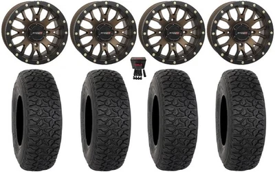 System 3 ST-3 15" Wheels Bronze 33" DX440 Tires Polaris RZR XP 1000 / PRO XP - Image 1 of 4
