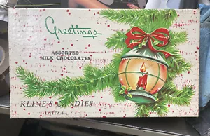 Vintage Candy Box Kline’s Of Lititz Pa Christmas Theme - Picture 1 of 7