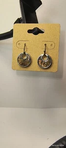 Kenneth Cole Dangle Earring Pendant Resin Silver Tone - Picture 1 of 1