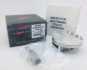Kit de pistones Kawasaki KX 250F vértice clips de pin 2017-2019 76,95 mm alta comp - Imagen 1 de 1