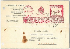 64788 - ITALIEN - POSTGESCHICHTE - roter MECHANISCHER STEMPEL: CHEMIE Ulrich 1943 - Bild 1 von 1