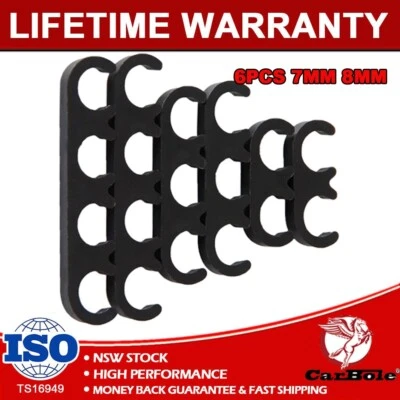 Juego de kit separador separador cables bujía 7 mm 8 mm 9728 negro WRS1001 Foto 1 de 4