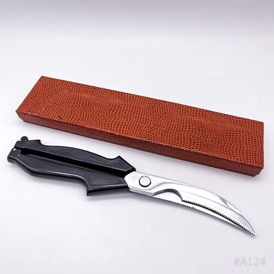 Vintage Geflügelschere Küchenschere H.A verchromt mit Original-Etui 24cm - Bild 1 von 4