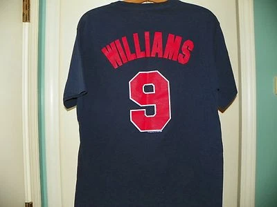 CAMISETA TED WILLIAMS #9 BOSTON RED SOX MLB MAJESTUOSA AZUL 100% ALGODÓN MEDIANA Foto 1 de 4