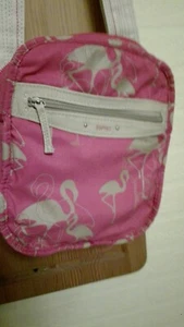 Esprit Shopper Tasche Schultertasche Naturweiß beige zum Wenden Flamingos - Bild 1 von 7