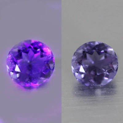 0.64cts WORLD RARE!! TOP LUSTER NATURAL COLOR CHANGE SCAPOLITE*UNDER UV LIGHT - Image 1 of 3