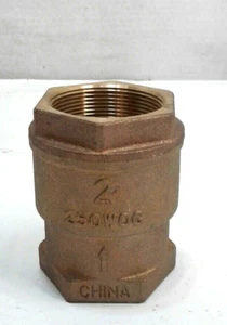 Milwaukee Up548T 2 2" LF Bronze Spring Check Valve 250WOG Threaded Ends Qty 1 - Picture 1 of 5