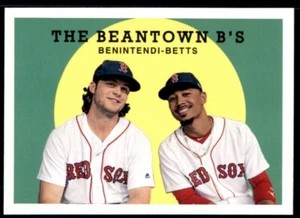 2018 Topps Archives #301 Andrew Benintendi Mookie Betts - Imagen 1 de 2