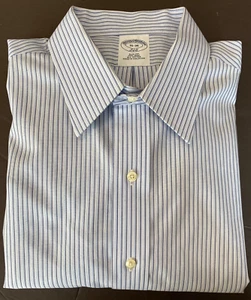 Brooks Brothers 346 Dress Shirt Mens 16 - 36 Slim Fit Stripes French Cuff - Picture 1 of 6