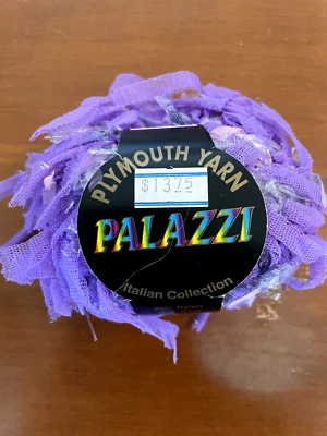 Fio de fita peso volumoso Plymouth Palazzi cor 336 roxo - Imagem 1 de 4