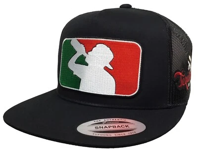 El Borracho Y Tequileros De Jalisco Hat Black Mesh Mexico Federal Chapo Guzmán - Image 1 of 4