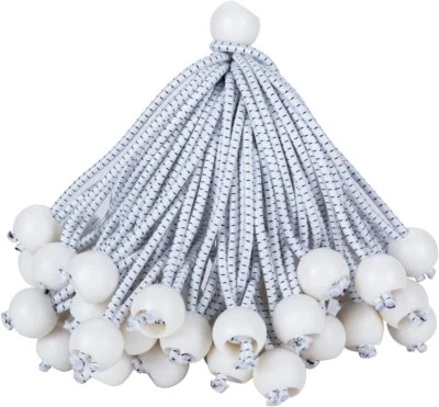 CMT 9 Inch Ball Bungee Cords, 100 pcs Bungie Cord Balls Tarp Tie Bungee Balls Tie fo