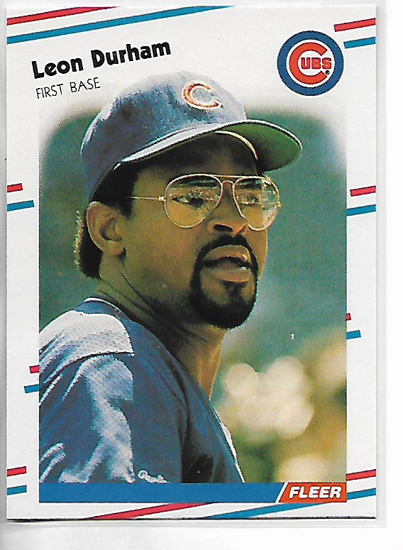 1988 Fleer Leon Durham Card - Image 1 of 1