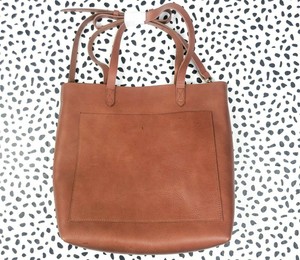 madewell brown leather bolsa