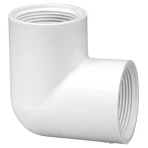 PAQUETE DE 5 TUBOS DE PRESIÓN DE PVC GENUINOS ROSCADOS 90 CODOS 25MM A 25MM (1"" A 1") - Imagen 1 de 1