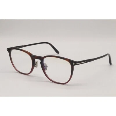 Marco de gafas de plástico tortuga Tom Ford TF5700-B 054 54-20-145 azul bloque ft Foto 1 de 4