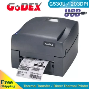 GODEX G530U Thermal Transfer Printer 203DPI USB Print Width of 4 in Label - Picture 1 of 11
