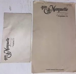 Hotel Marquette (Binghamton, New York) Antique (10) Stationary & (3) Envelopes - Picture 1 of 4