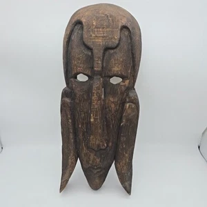 Seltenes Mid Century MCM ROSENTHAL NETZ montiert geschnitzter KOPF / MASKE - Bild 1 von 20