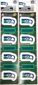 Seattle Seahawks - Set of 14 Stickers, New (1.38" x .6" & 1.25" x .5") - Picture 1 of 1