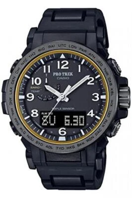 Relógio solar masculino Casio Pro Trek PRW-51FC-1JF linha de escalada preta pulseira composta - Imagem 1 de 4