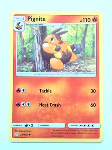 Carta GCC Pokemon Pignite 32/236 quasi nuova Cosmic Eclipse ENG 2019 Fuoco non comune - Foto 1 di 2