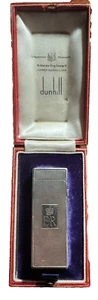 Ultra Rare Dunhill Rollagas Lighter – Queen Elizabeth II Royal Gift – Silver Bar - Picture 1 of 2