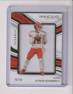 2023 IMMACULATE CLEARLY JERSEY PATRICK MAHOMES 70/99 - KANSAS CITY CHIEFS - Picture 1 of 1