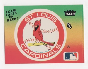 1984 FLEER BASEBALL TEAM LOGO STICKER ST. LOUIS CARDINALS - Picture 1 of 2