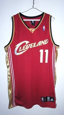 Authentic Adidas Cleveland Cavaliers Zydrunas Ilgauskas Road Red Jersey 44 L - Image 1 of 4