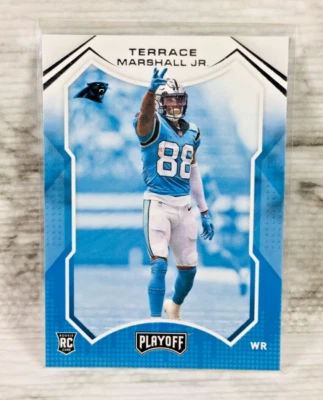 2021 PANINI PLAYOFF #220 TERRACE MARSHALL JR. RC ROOKIE CARD (PANTHERS) - Image 1 of 2
