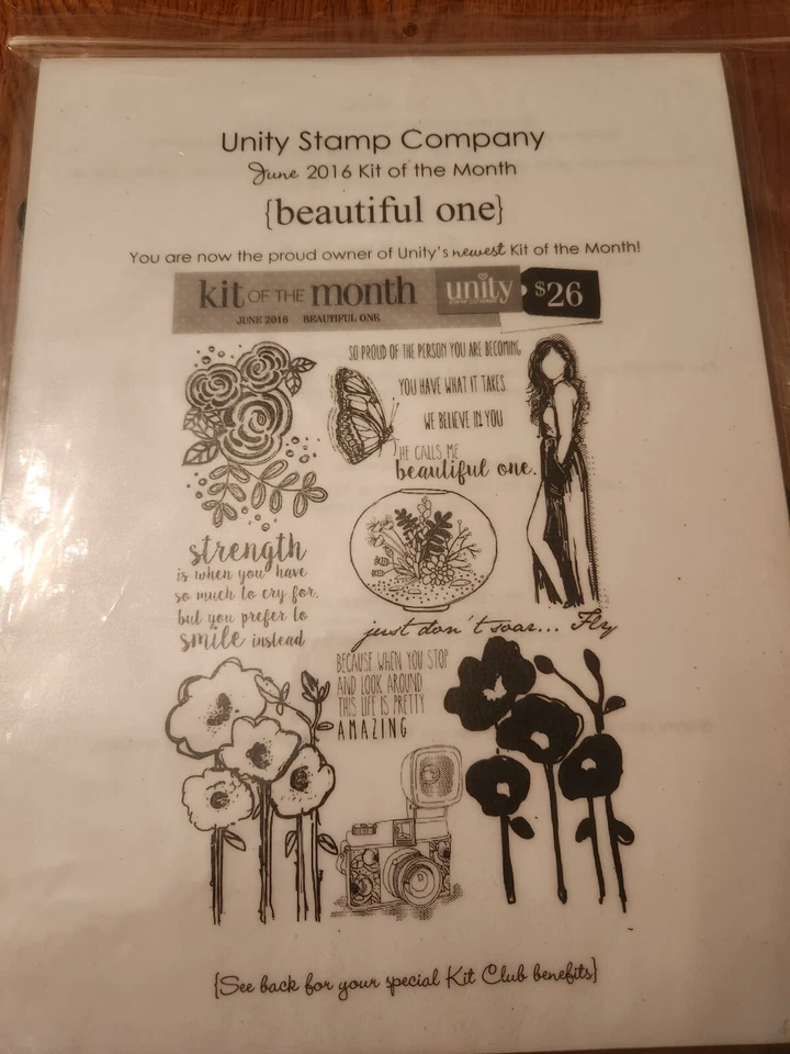 June 2016- KIT OF THE MONTH UNITY STAMP COMPANY-Beautiful One RS-74 - Image 1 of 1