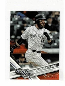 2017 TOPPS MINI ON DEMAND ORANGE CHARLIE BLACKMON #d 25/25 - Picture 1 of 1