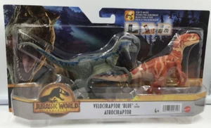 Nuevo juego combinado Mattel Jurassic World Dominion Velociraptor Blue Atrociraptor 2021 - Imagen 1 de 2
