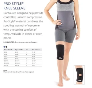 DJO Bell-Horn ProStyle Knee Sleeve Open Patella Medium - Picture 1 of 2
