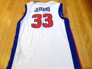 CAMISETA DELANTERA EN BLANCO NUEVA SIN ETIQUETAS ADIDAS NBA DETROIT PISTONS JONAS JEREBKO TALLA L - Imagen 1 de 4