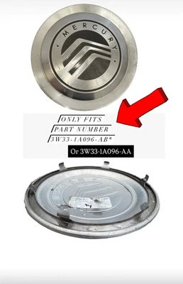 Tapa central Mercury Grand Marquis 3W33-1a096-AB metal 3W33-1A096-AA parte no Foto 1 de 4