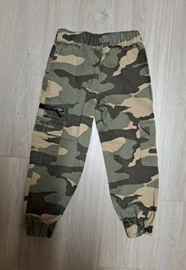 Wonder Nation Camo Cargo Pants W/ Zipper Pocket Jogger Ankles Boy's XS (4/5) - Picture 1 of 8