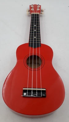 Premiere Mahalo Ukulele Wooden Red 4 String Left Handed With Mahalo Case 54CM - Image 1 of 4