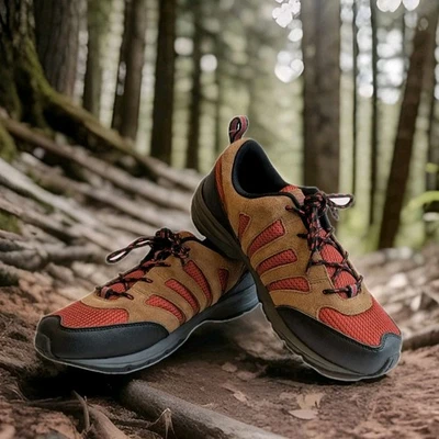 NWT Lands' End Youth Sz 5 Low Top Casual Hiking Shoes Naturetex - Image 1 of 4