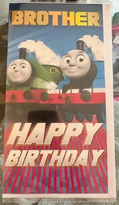 Gemma International Thomas The Tank Engine Brother Happy Birthday Card FREE DEL - Picture 1 of 3