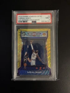 2020 Panini Donruss Optic LeBron James Air Defense Gold Wave PSA 9 - Picture 1 of 1