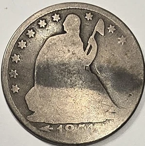 Mezzo dollaro 1854 O seduto con frecce data migliore - Foto 1 di 2