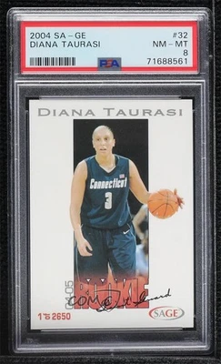 Baloncesto automático Sage 2004-05/2650 Diana Taurasi #32 PSA 8 novato radiocontrol Foto 1 de 2